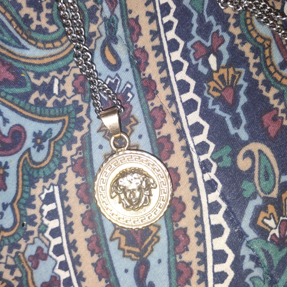 Trendy Jewels Gold and Silver Lion Medallion Necklace
